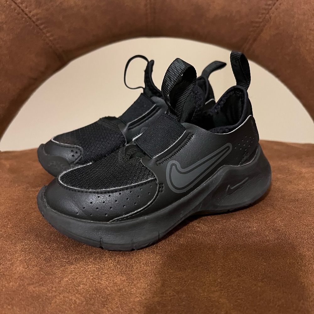 Nike Black Sneakers with Modern Silhouette and Slip-On Design